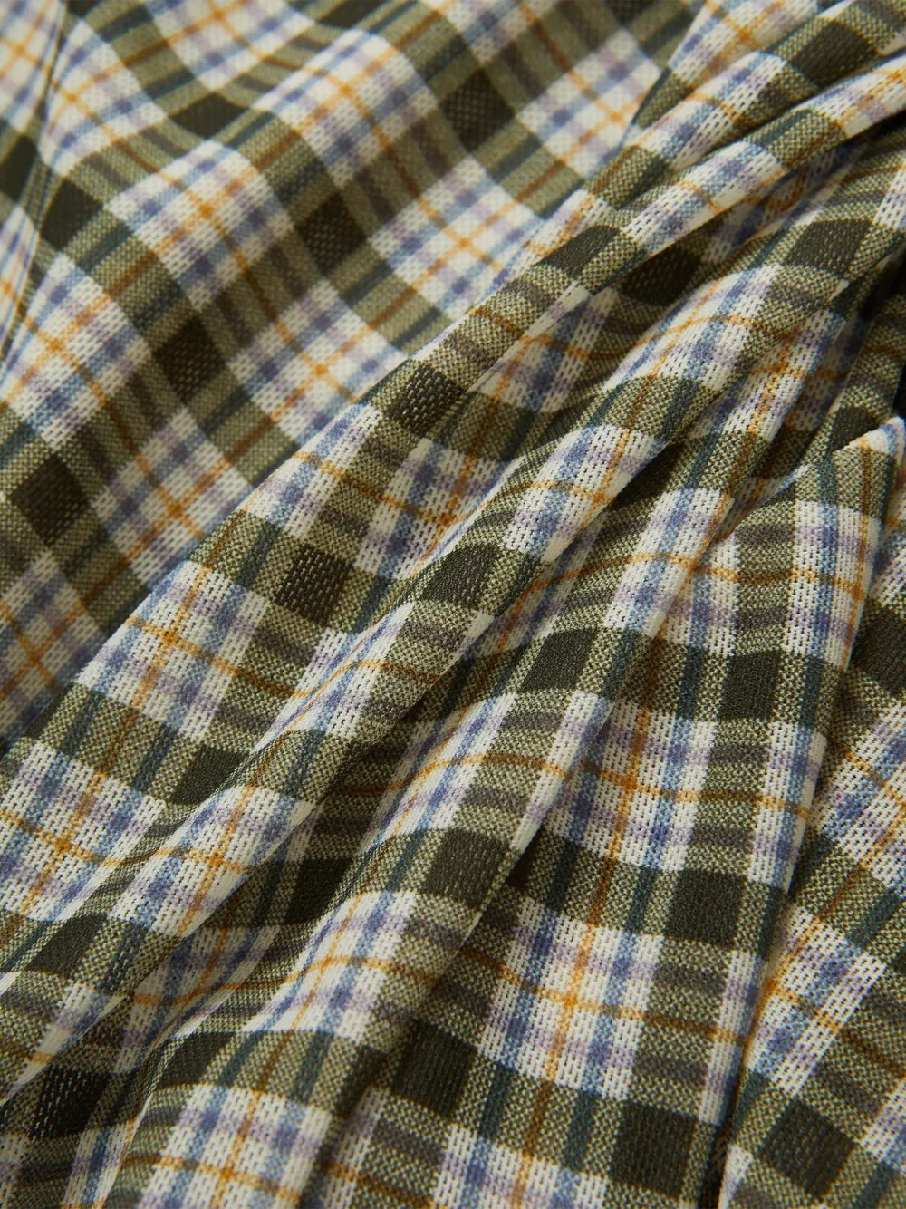 Veronica Beard Nuvina top met ruit-print en ruches Groen
