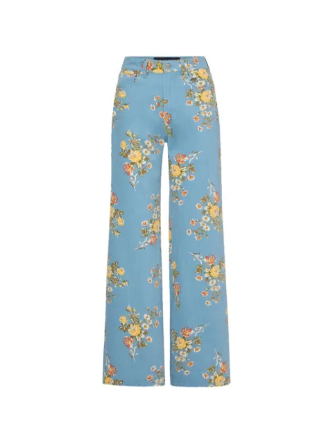 Veronica Beard Taylor floral-print jeans