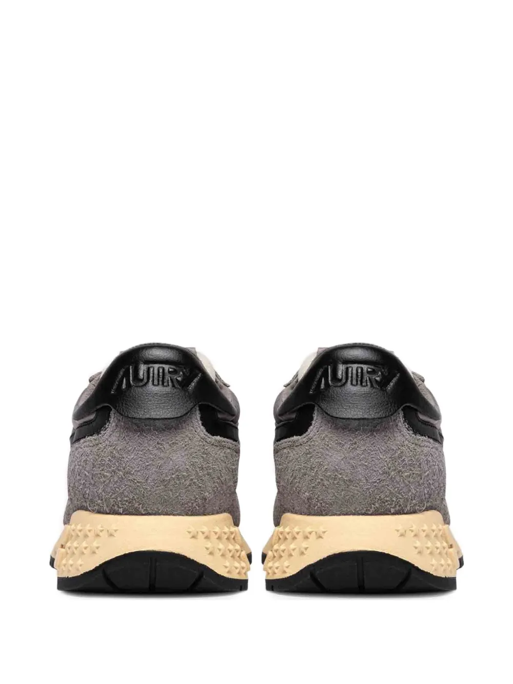 Autry Reelwind low sneakers in lead and black nylon and suede Grijs