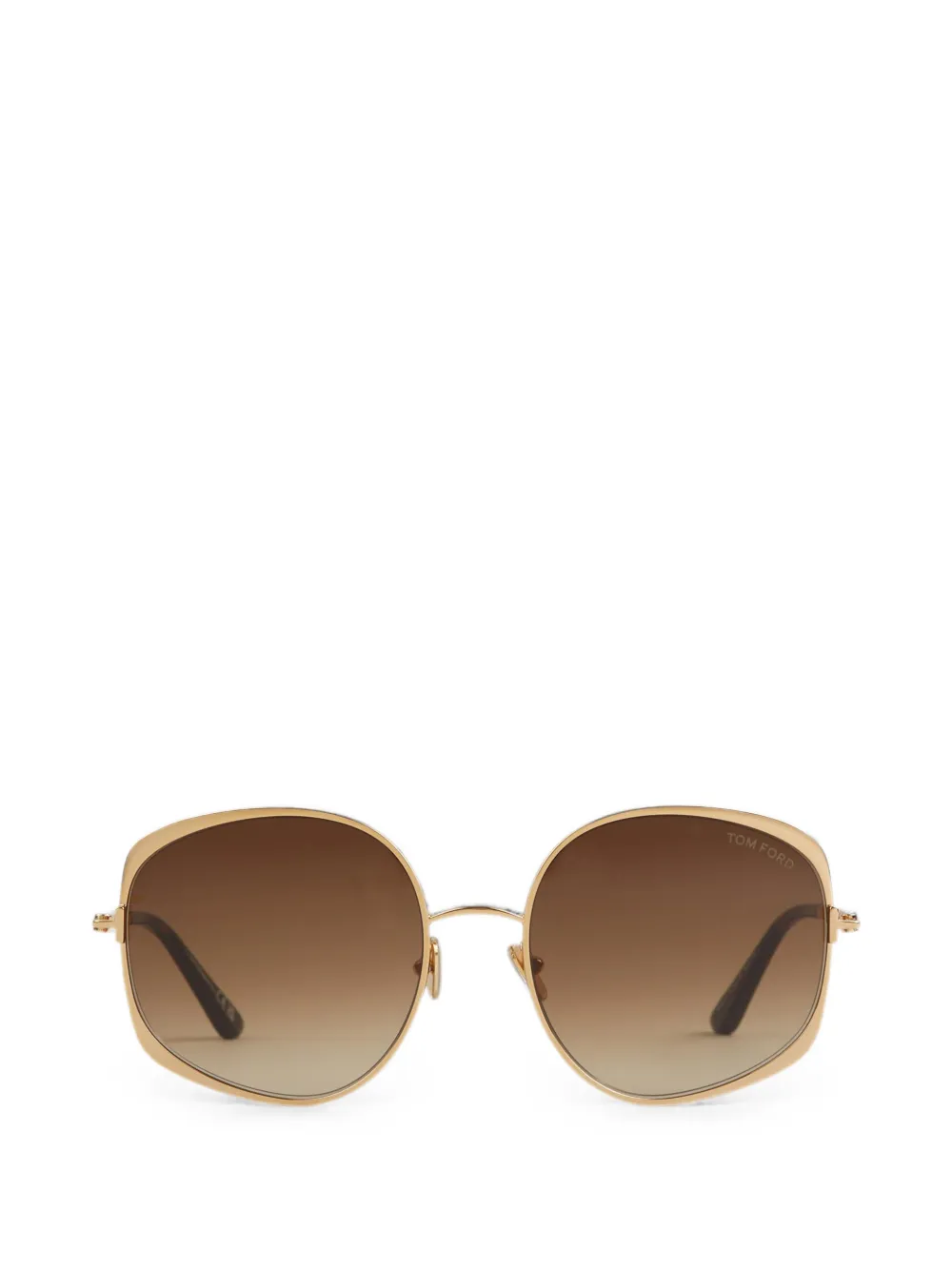 TOM FORD Eyewear geometric-frame sunglasses - Gold
