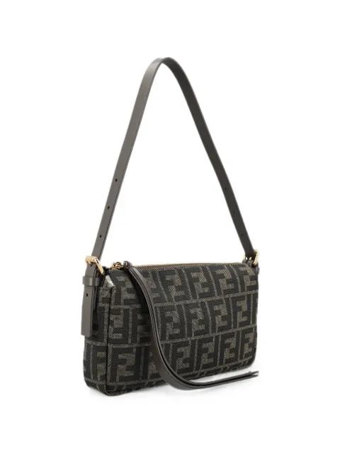 FENDI zip-top small FF Zucca jacquard fabric bag