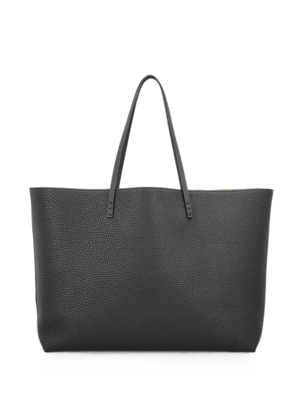 FENDI Medium Roll Cuoio Romano leren shopper Zwart