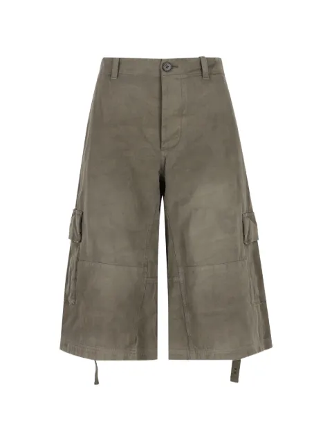 FENDI green cotton shorts