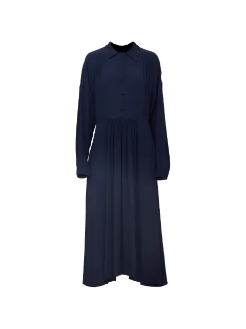 Nº21 gathered-waist shirt dress