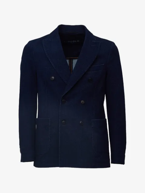Circolo 1901 double-breasted peak-lapel blazer