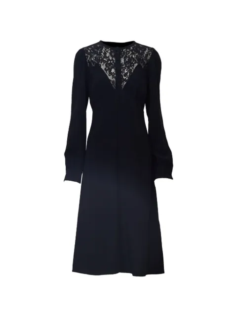 Nº21 vestido midi de manga larga con encaje incorporado