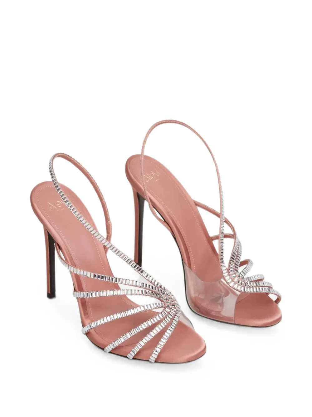 Alevì Star Xstal crystal-embellished slingback sandals Roze