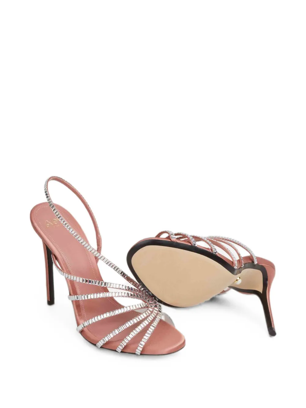 Alevì Star Xstal crystal-embellished slingback sandals Roze