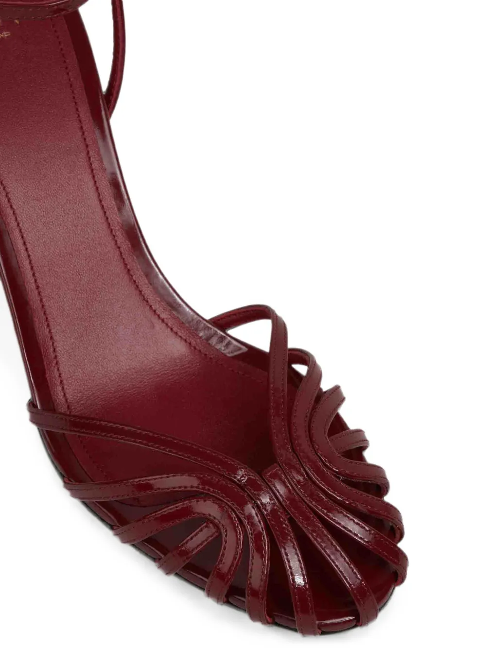 Alevì Blake cage-strap buckled pumps Rood