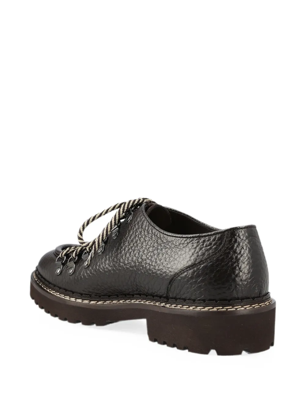 Doucal's grain-leather lace-up shoes Bruin