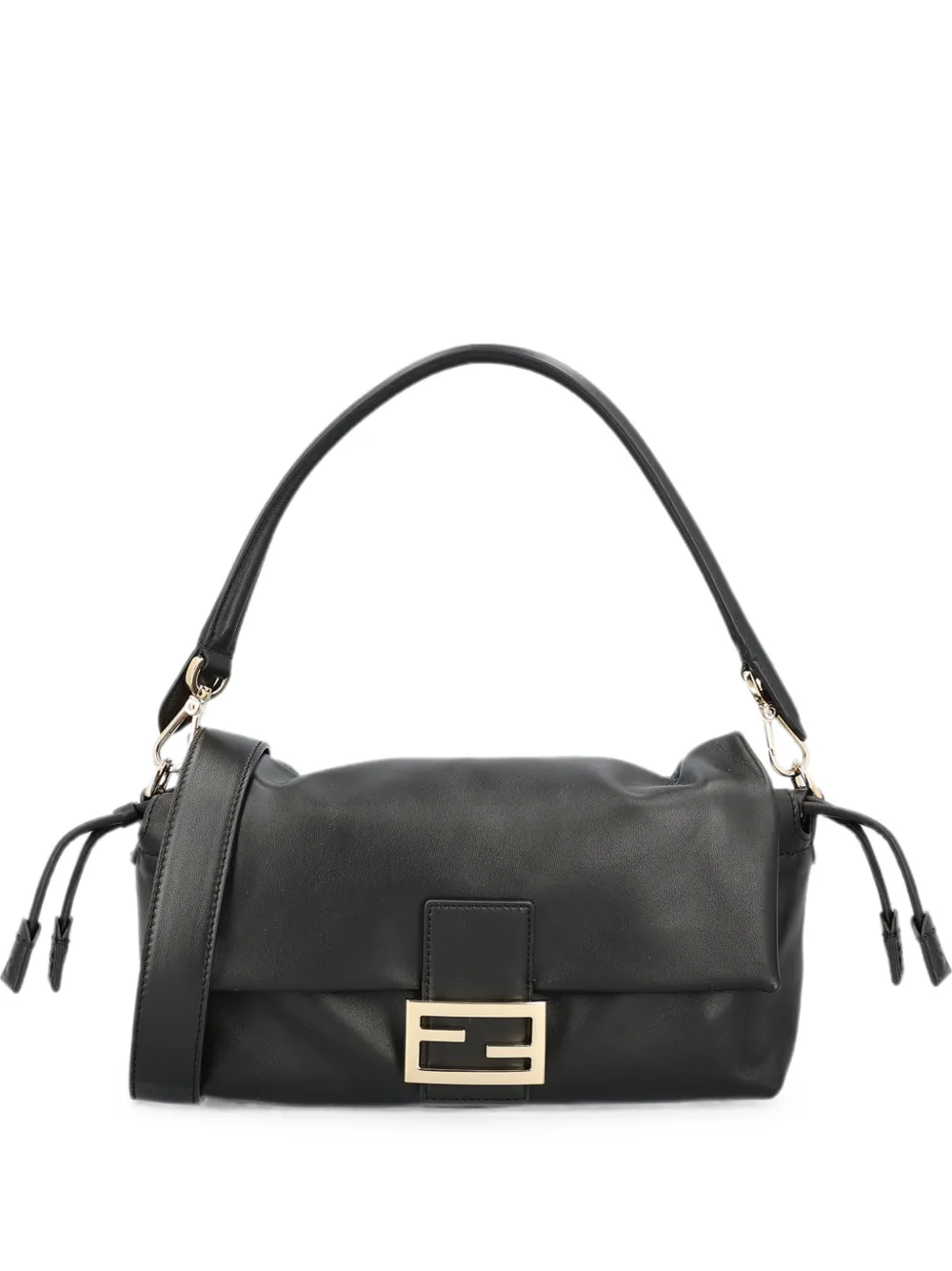 FENDI Baguette soft medium black Nappa-leather bag - Nero