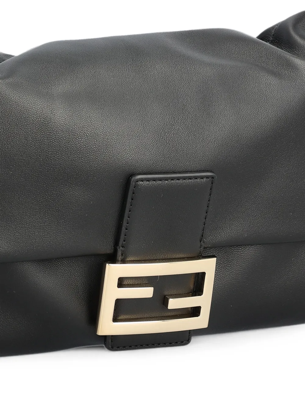 FENDI Medium Baguette nappaleren tas Zwart