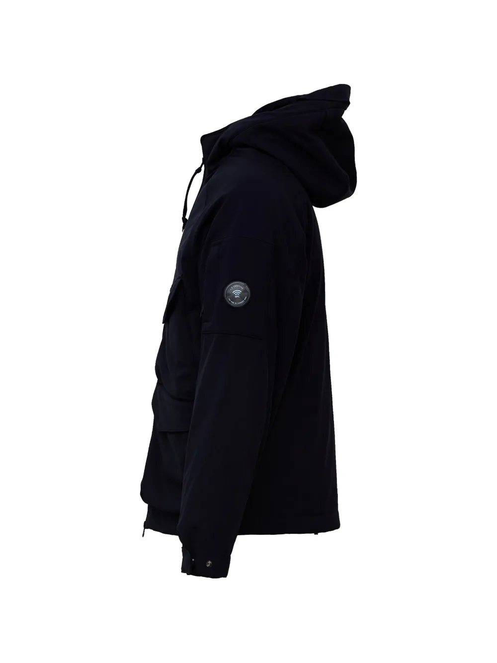 C.P. Company Shell-R gewatteerd jack met capuchon Blauw