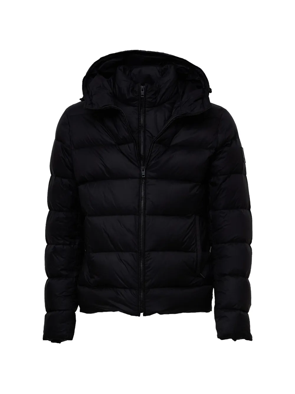 Fay quilted hooded coat - Nero
