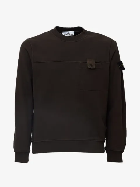 Stone Island jersey con parche del logo y bolsillo con botón
