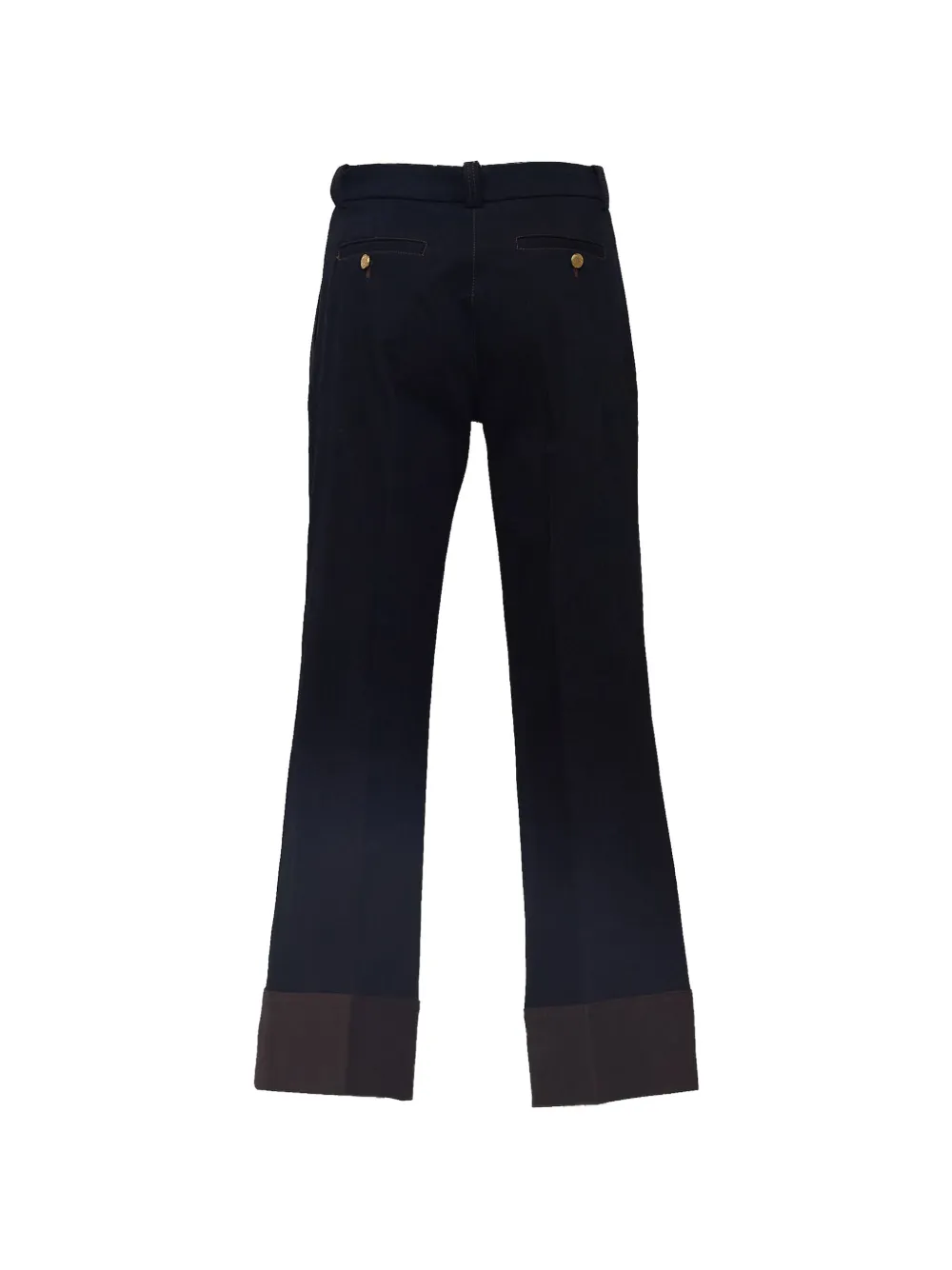 QL2 Melody broek met contrasterend vlak Blauw