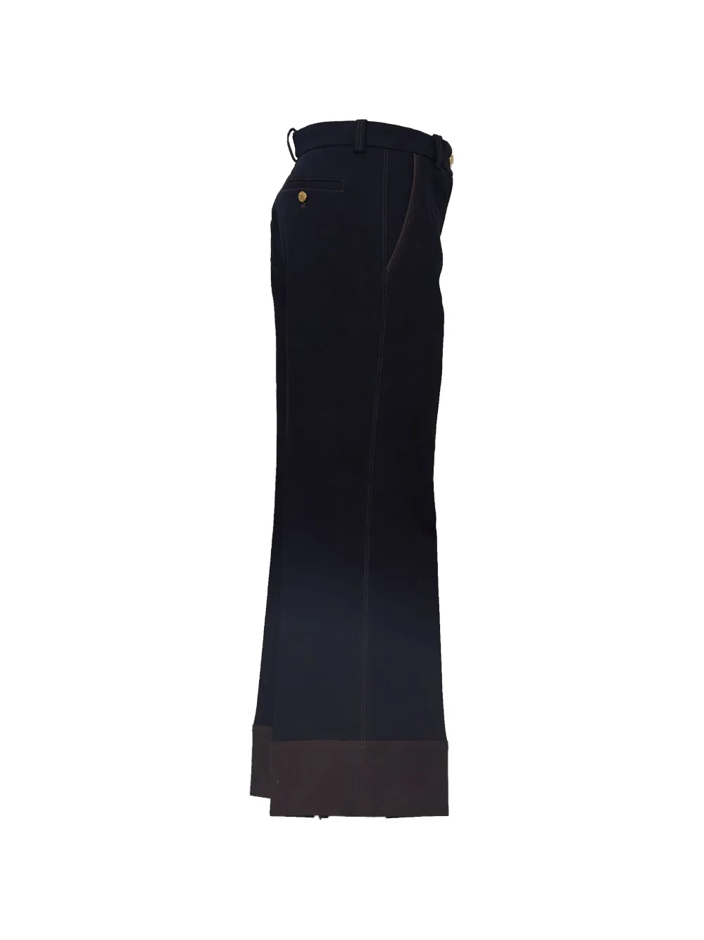 QL2 Melody broek met contrasterend vlak Blauw