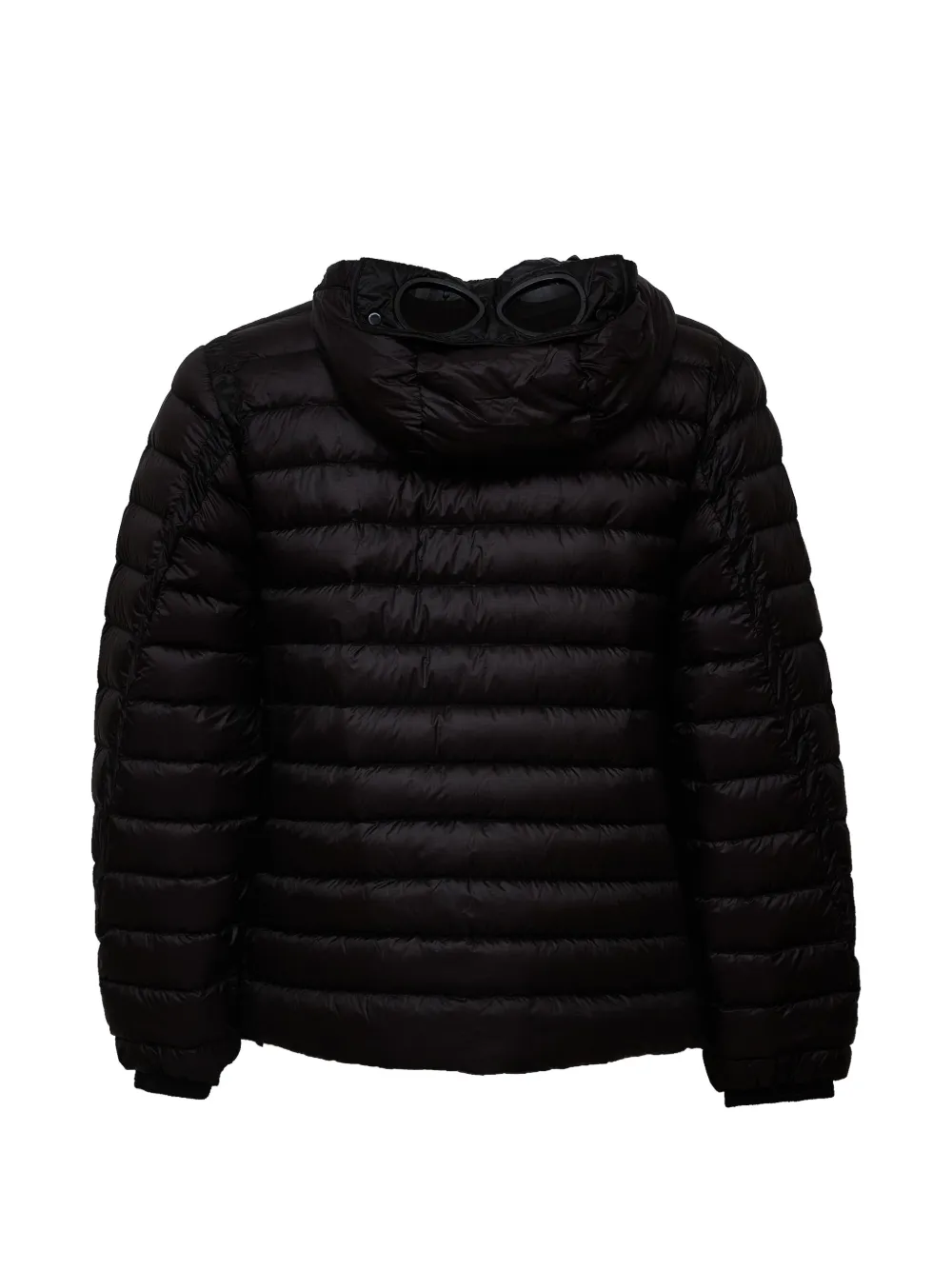 C.P. Company D.D. Shell gewatteerd donsjack met goggle Zwart