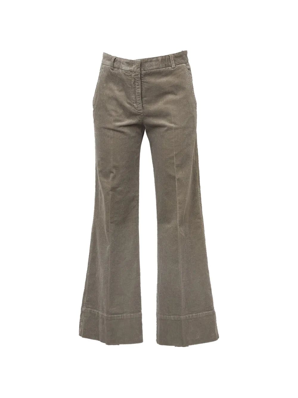 QL2 Pantaloni Melody a coste - Grigio