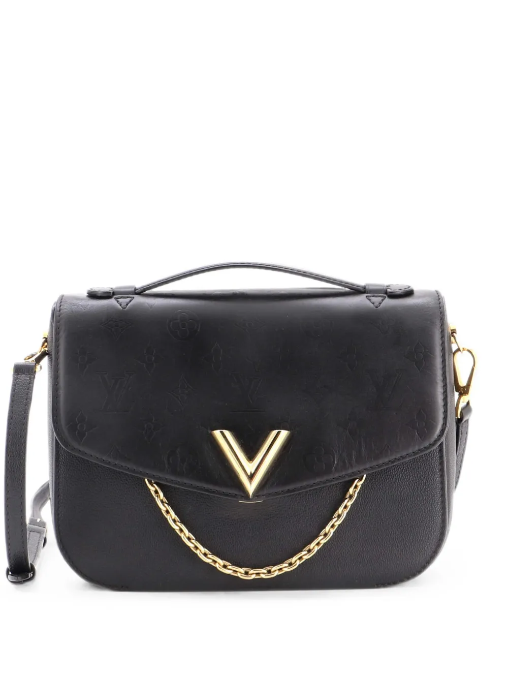 Louis Vuitton Pre-Owned Very Messenger Monogram Leather shoulder bag - Black