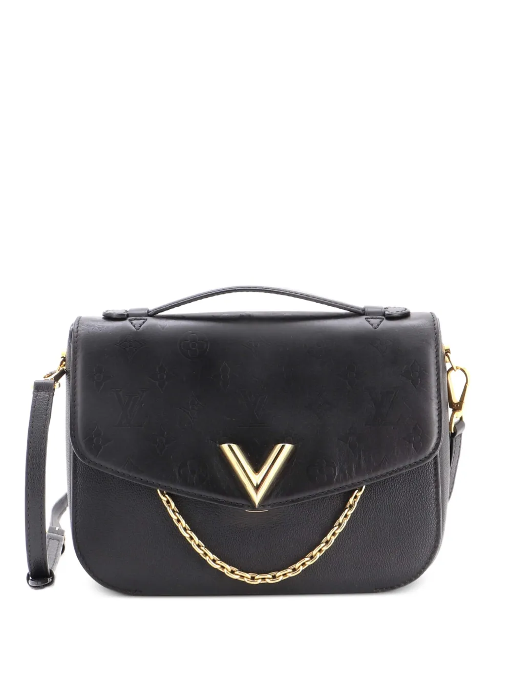 Louis Vuitton Pre-Owned Very Messenger Monogram Leather shoulder bag - Black