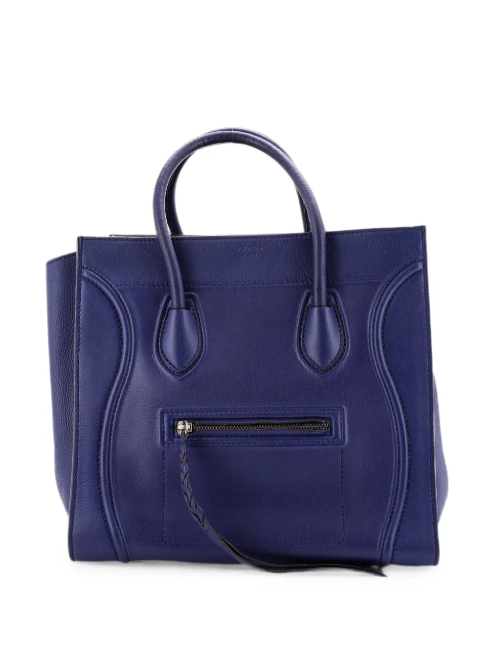 Celine Pre-Owned Phantom Bag Grainy Leather Medium tote bag - Blue