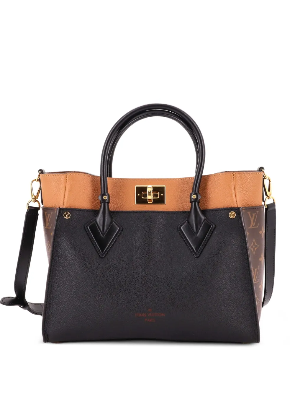 Louis Vuitton Pre-Owned On My Side MM Tote Bag aus Canvas - Schwarz