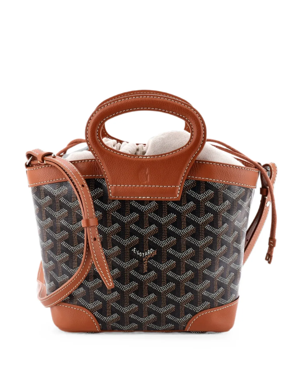 Goyard Pre-Owned Beluga Bag Coated Canvas Mini tote bag - Brown