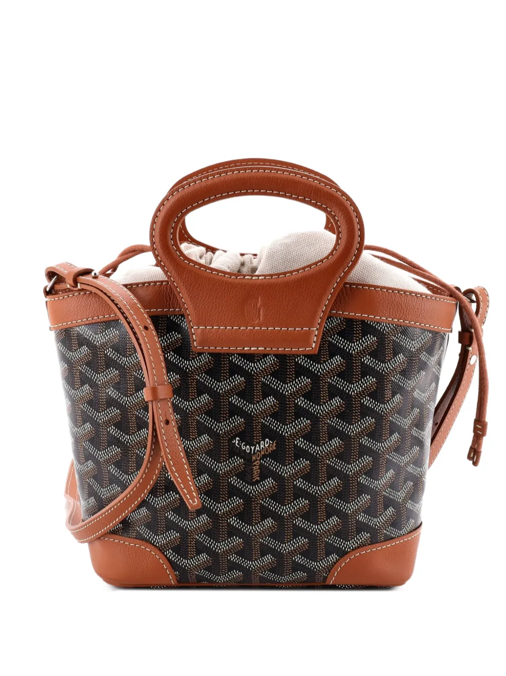 Goyard Pre-Owned Beluga Bag Coated Canvas Mini tote bag - Marrone