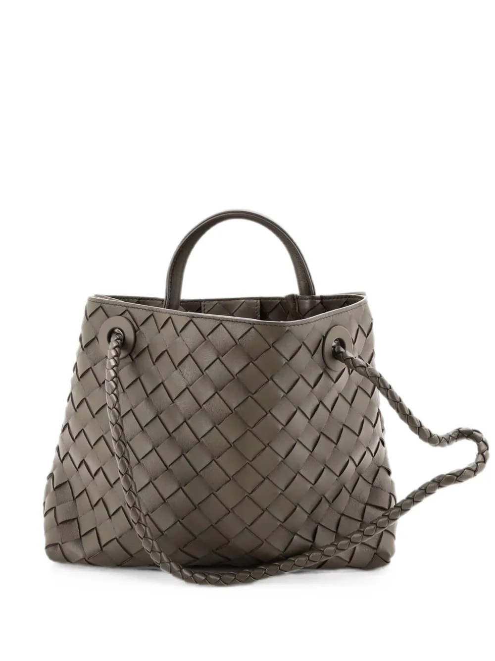 Bottega Veneta Pre-Owned Andiamo Top Handle Bag Intrecciato Nappa Small satchel - Green
