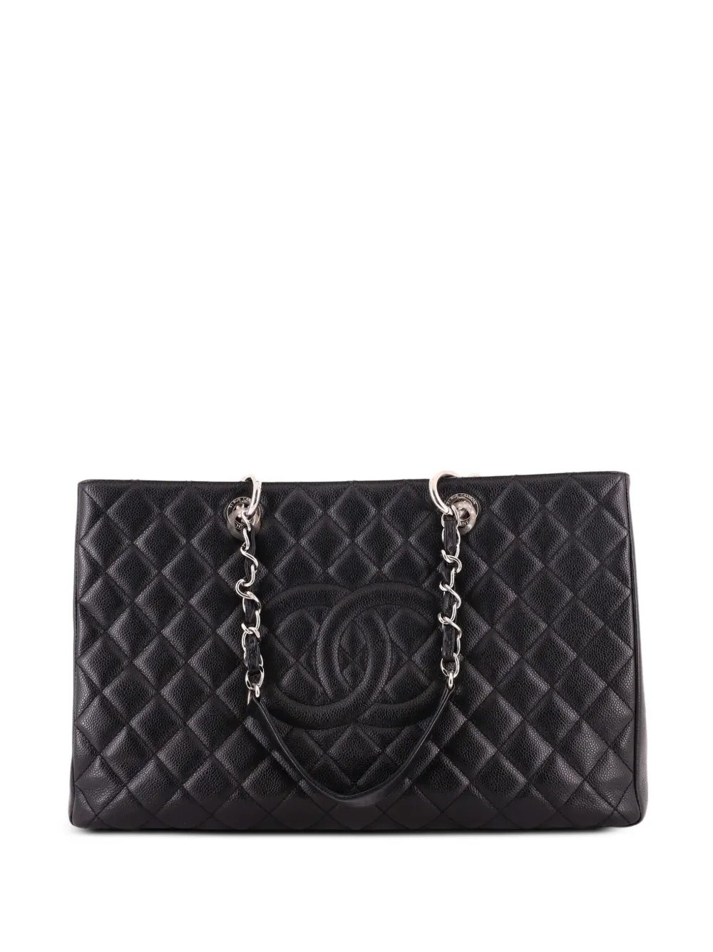 CHANEL Pre-Owned Grand Shopping Quilted Caviar XL tote bag - Nero