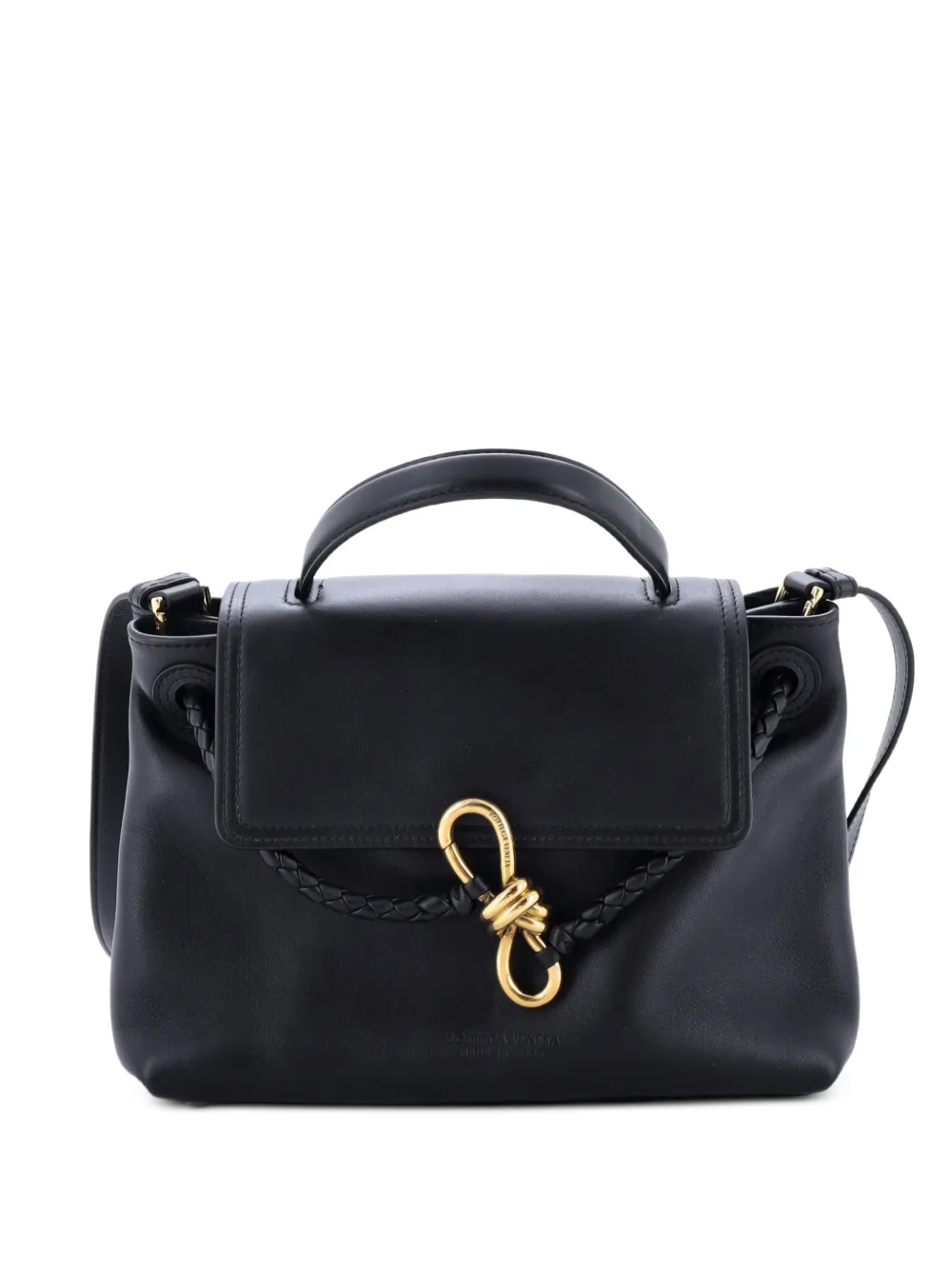 Bottega Veneta Pre-Owned Mittelgroße Ciao Handtasche mit Intrecciato-Detail - Schwarz