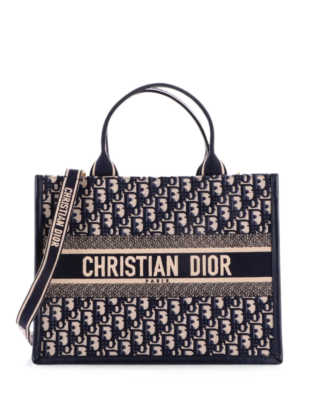 Christian Dior Pre-Owned Book with Strap Oblique Canvas Medium tote bag - Blue