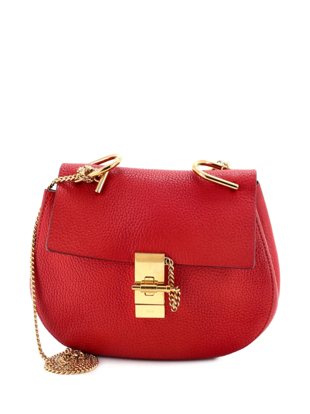 Chloé Pre-Owned Drew Leather Small crossbody bag - Rosso