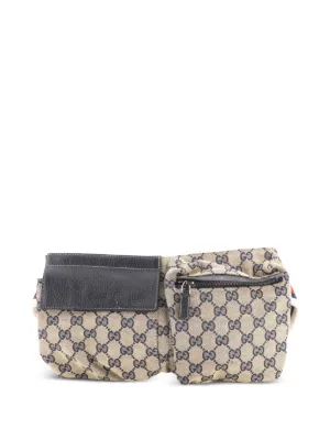 Gucci Pre-Owned ヴィンテージ GGキャンバス＆レザー ベルトバッグ