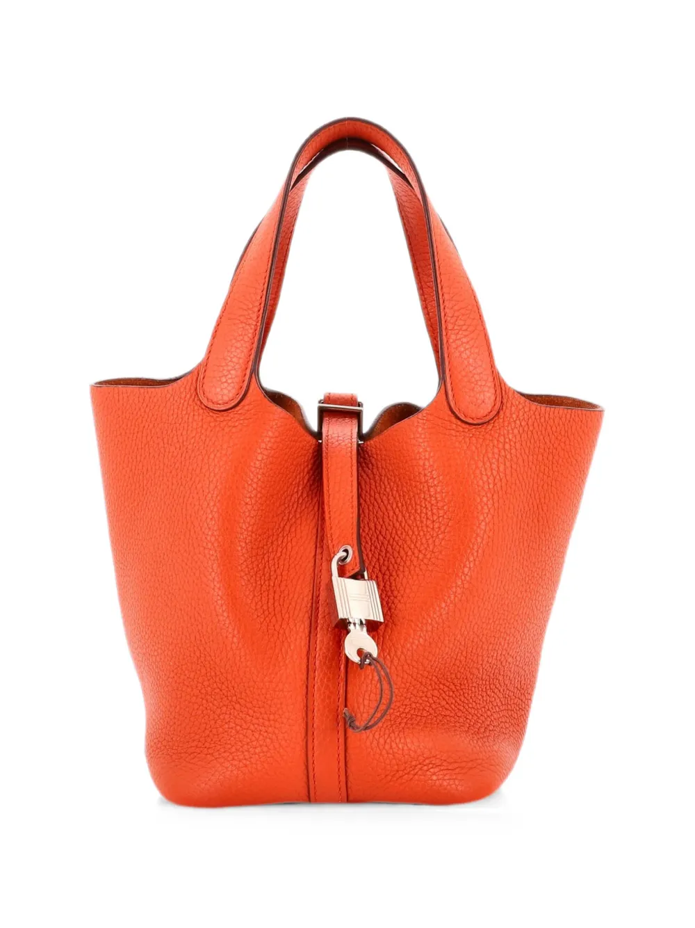 Hermès Pre-Owned Picotin Lock Bag Clemence PM bucket bag - Orange