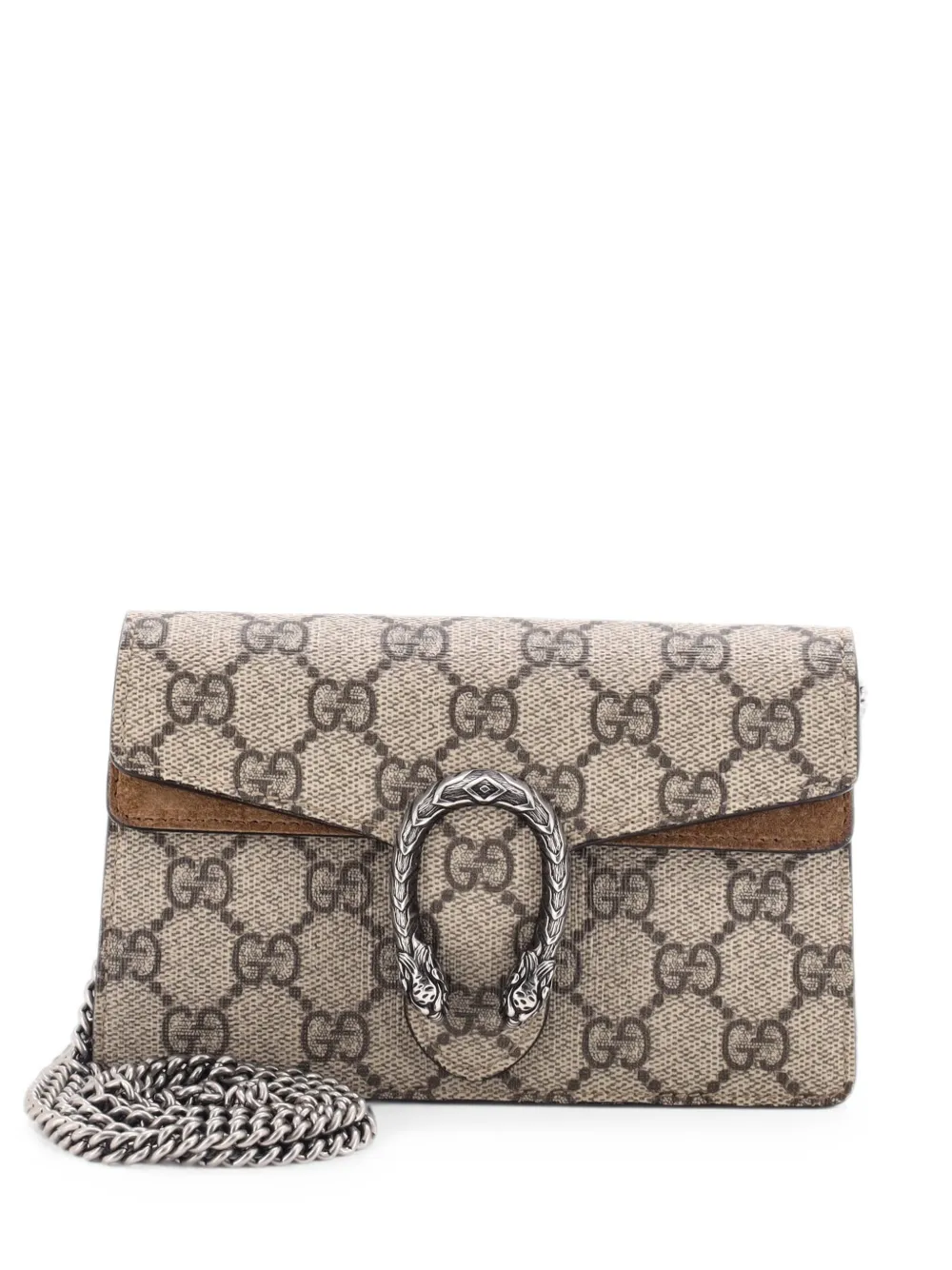 Gucci Pre-Owned Dionysus Bag GG Coated Canvas Super Mini crossbody bag - Brown