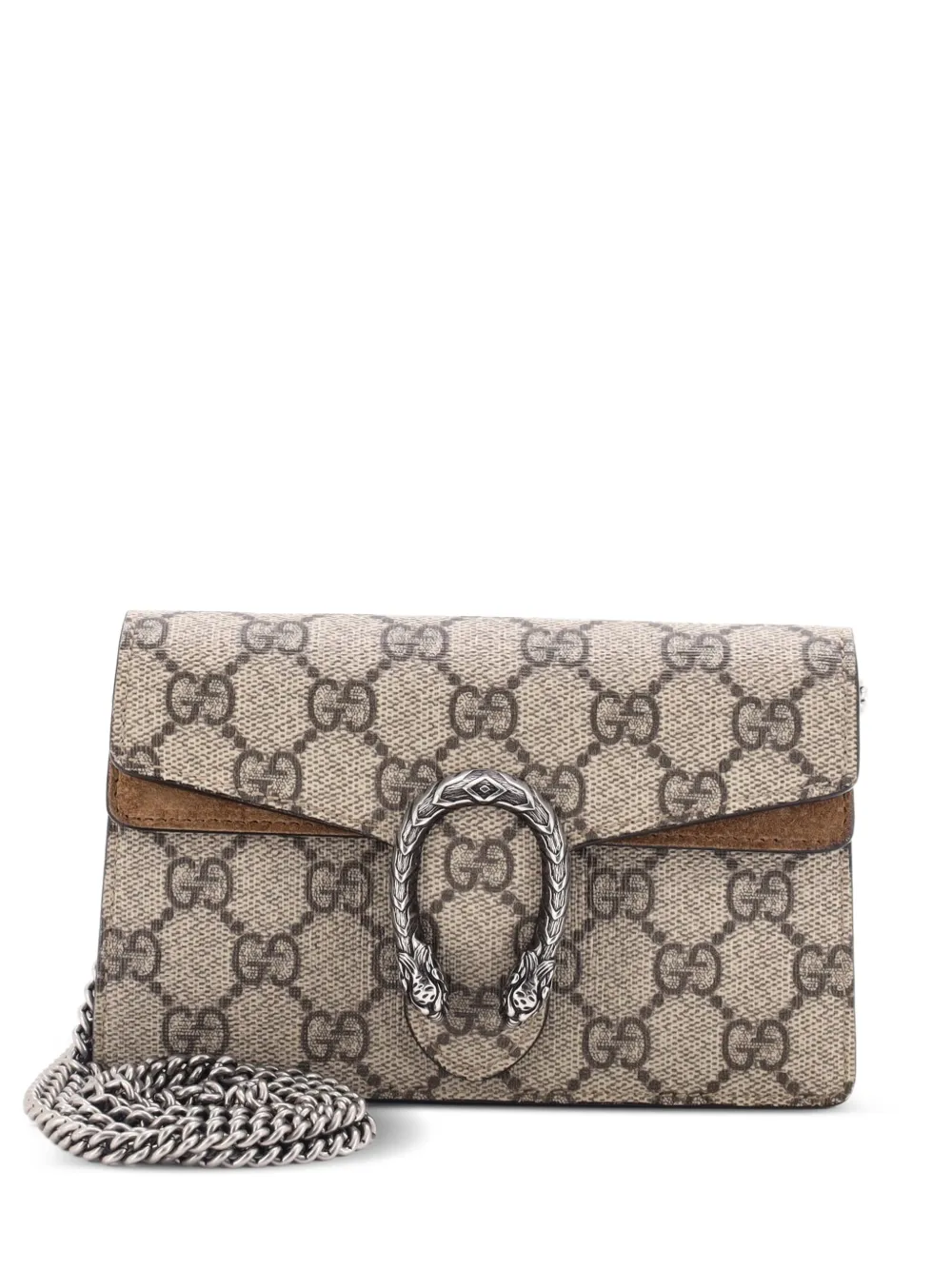 Gucci Pre-Owned Dionysus Bag GG Coated Canvas Super Mini crossbody bag - Marrone