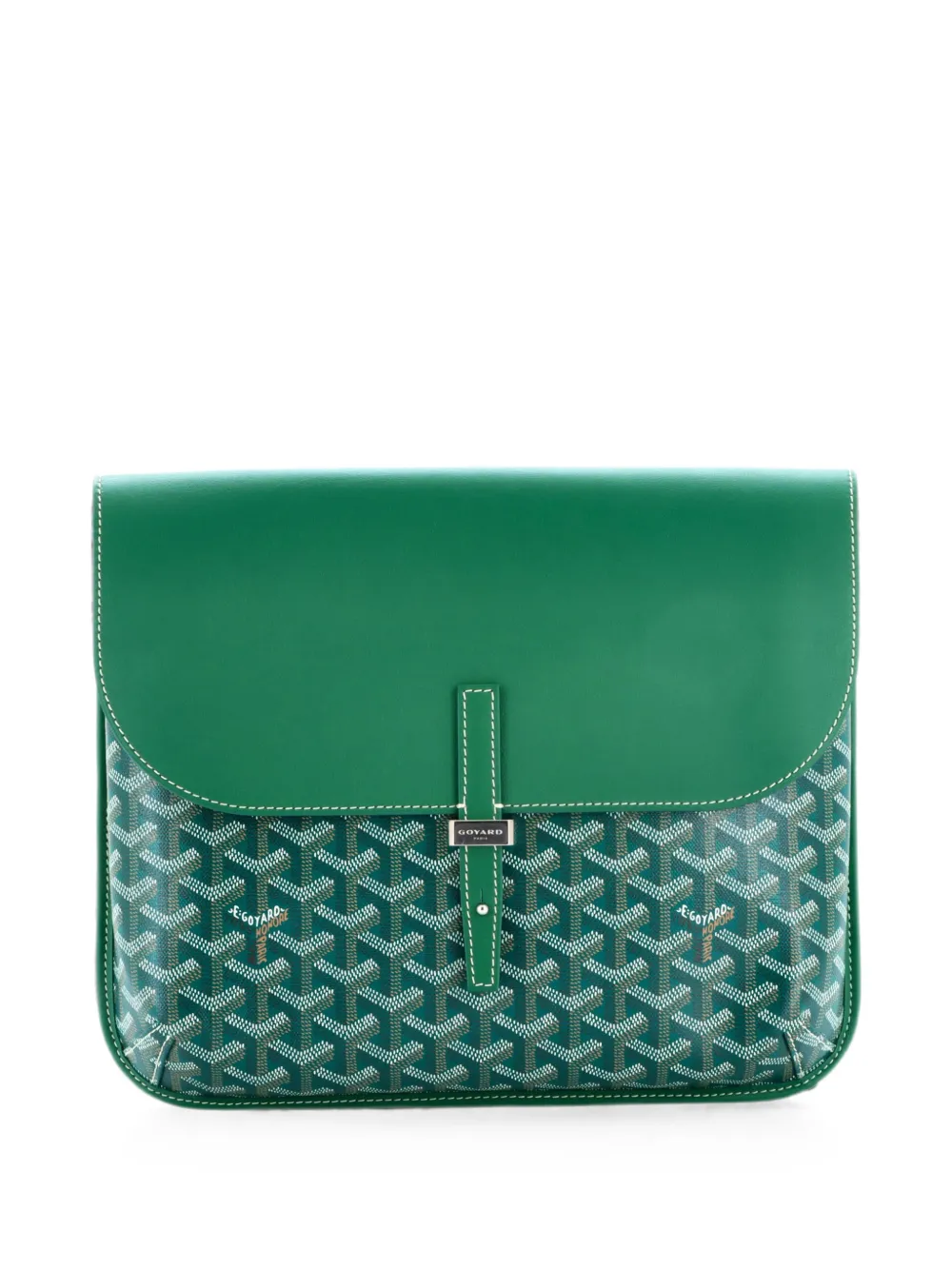 Goyard Pre-Owned Coursier Messenger Bag Coated Canvas and Leather crossbody bag - Green