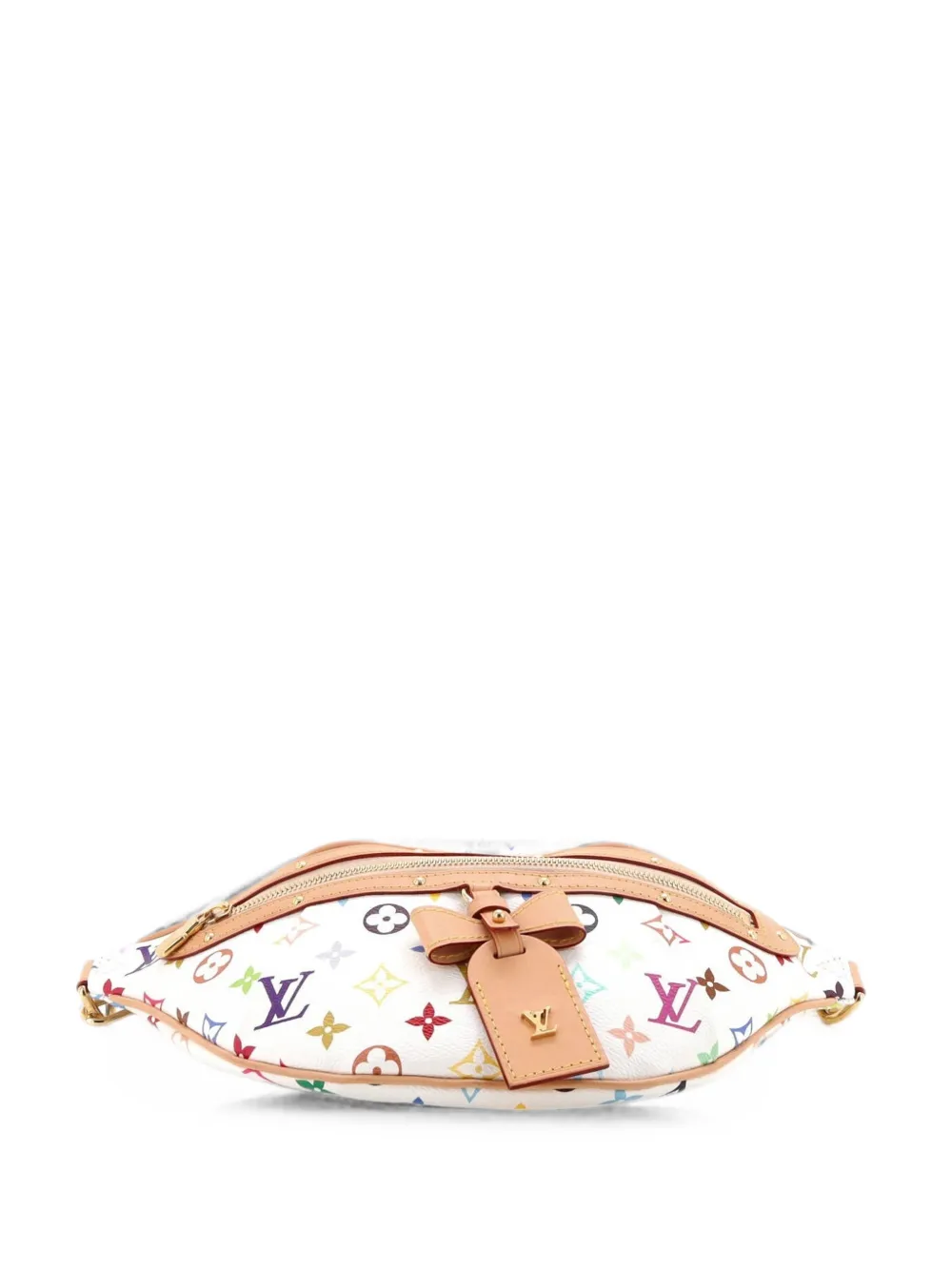 Pre-owned Louis Vuitton X Takashi Murakami High Rise Bum Bag Monogram Multicolor Belt Bag In ホワイト