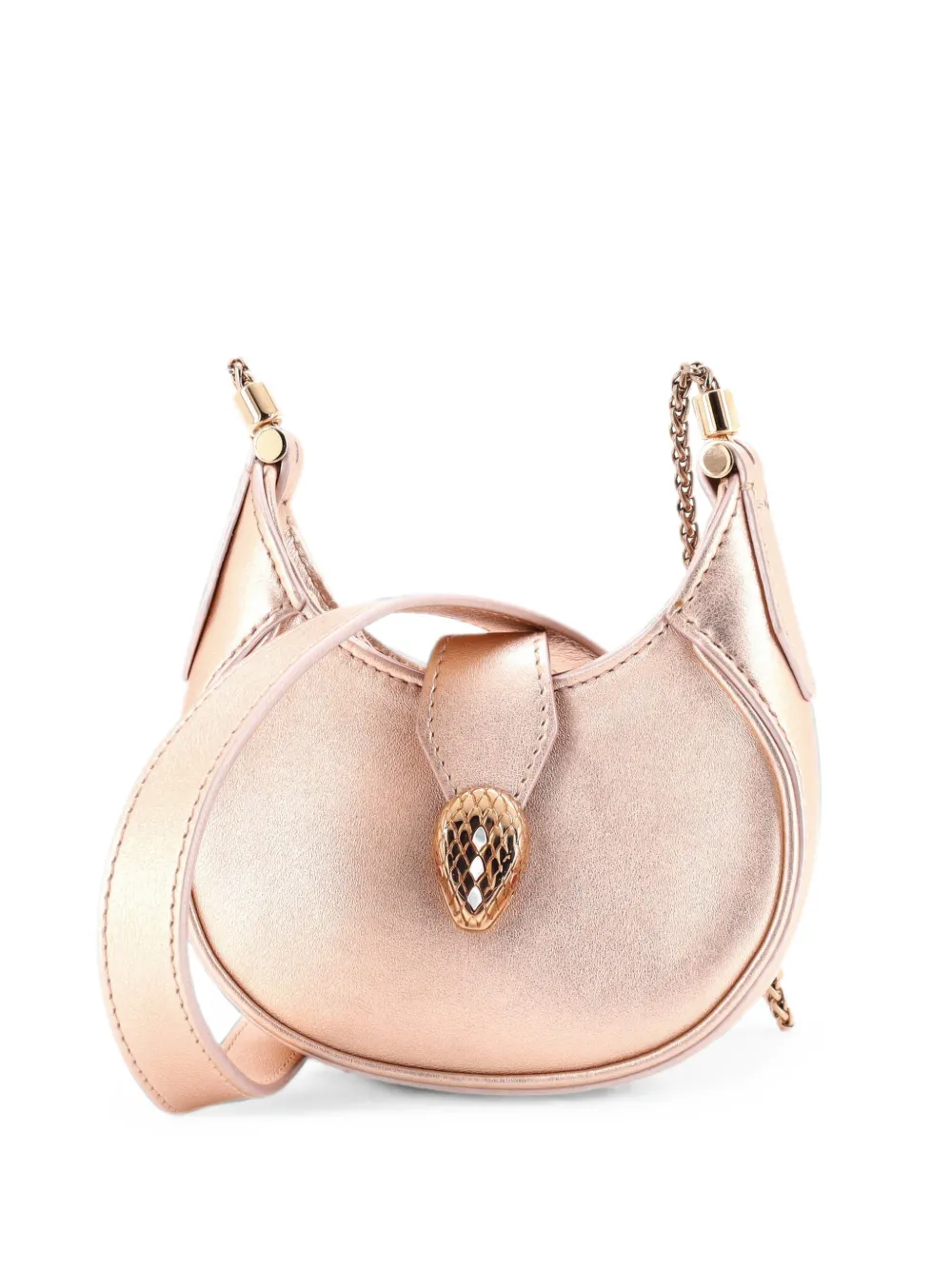 Bvlgari Pre-Owned Micro Serpenti Ellipse Umhängetasche - Rosa