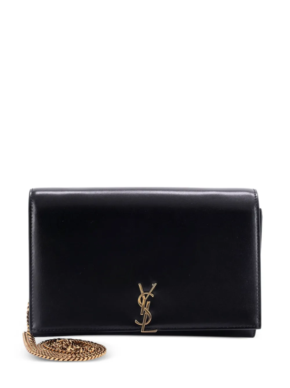 Saint Laurent Pre-Owned Classic Monogram Flap Chain Wallet Leather clutch bag - Nero