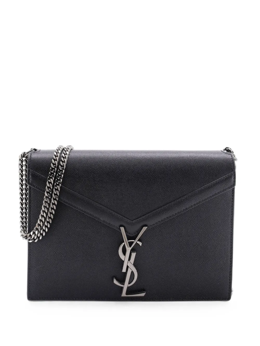 Saint Laurent Pre-Owned Cassandra Chain Shoulder Bag Leather Small crossbody bag - Black