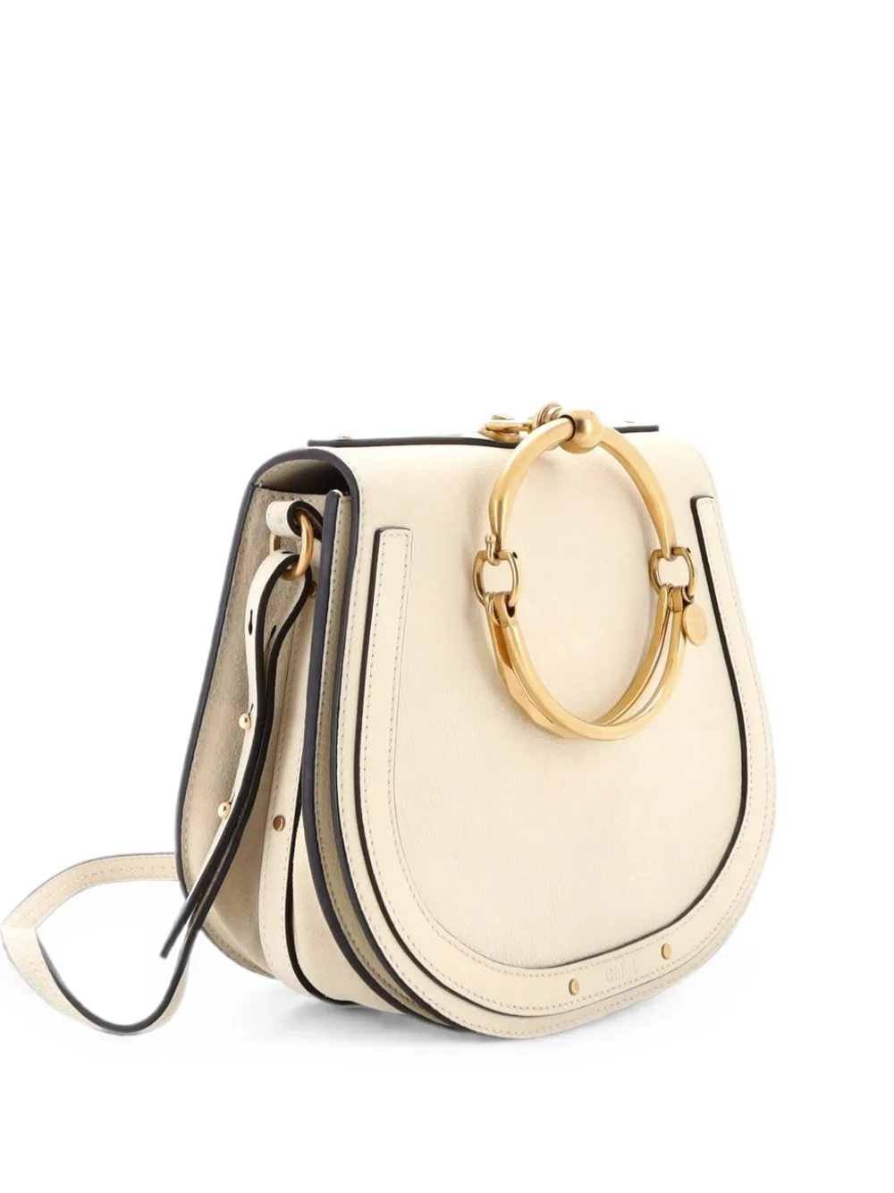 Chloé Pre-Owned Nile Leather Medium crossbody bag - Neutrals
