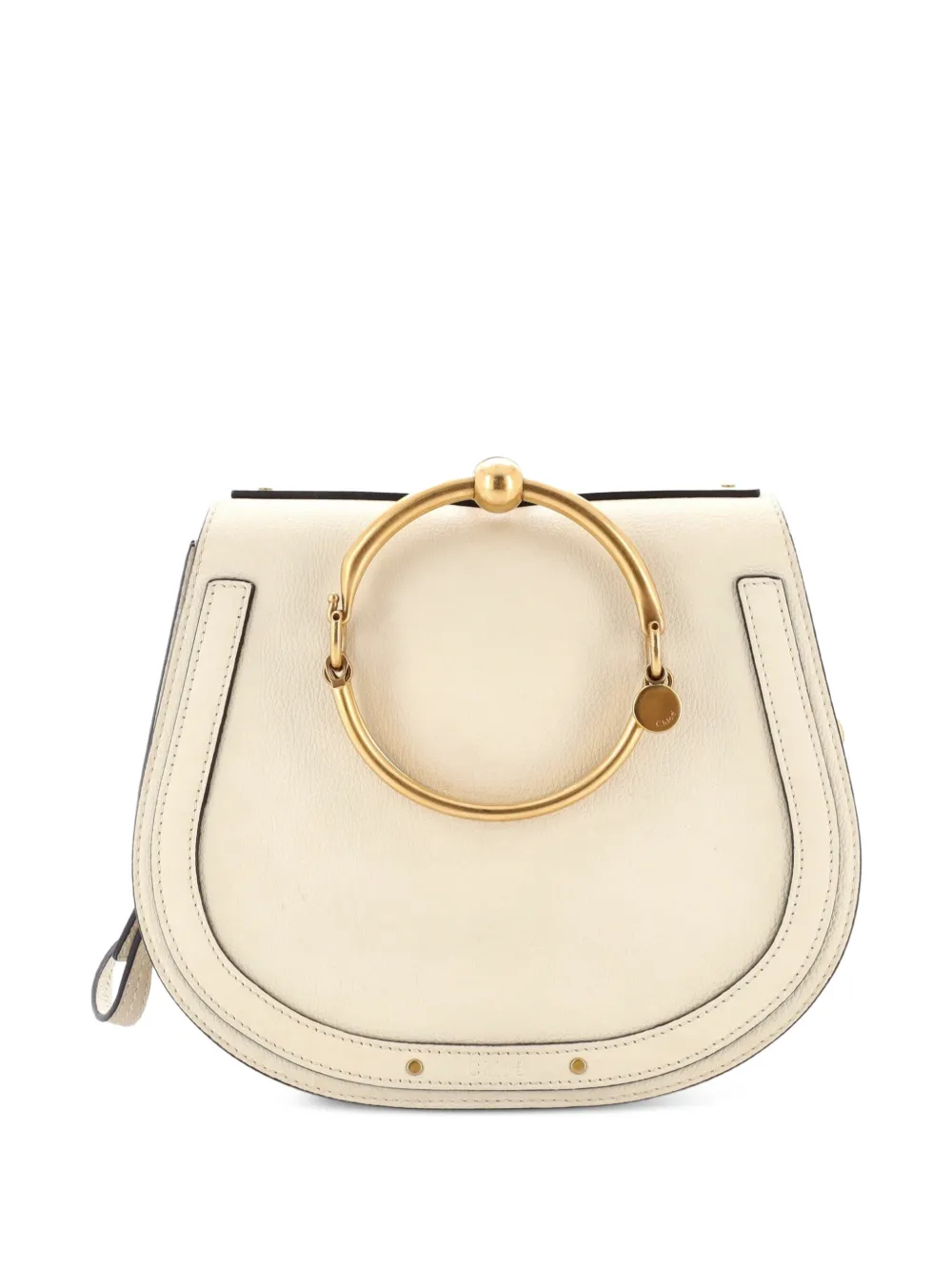 Chloé Pre-Owned Nile Leather Medium crossbody bag - Toni neutri