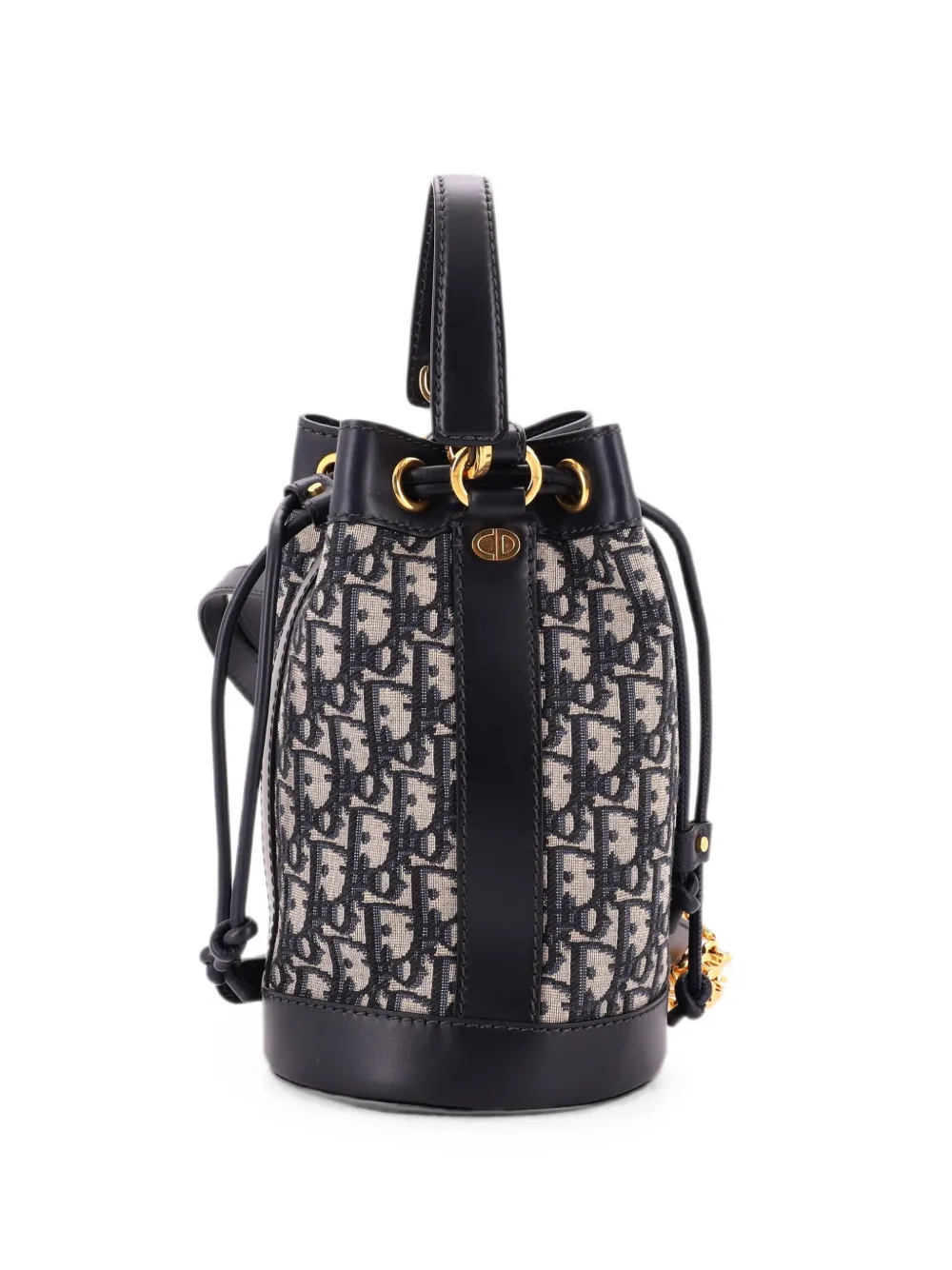 Christian Dior Pre-Owned Drawstring Oblique Canvas Small backpack - Blu