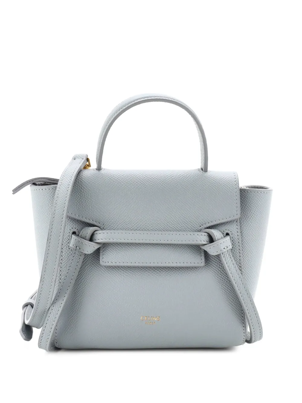 Celine Pre-Owned Strukturierte Pico Schultertasche - Blau