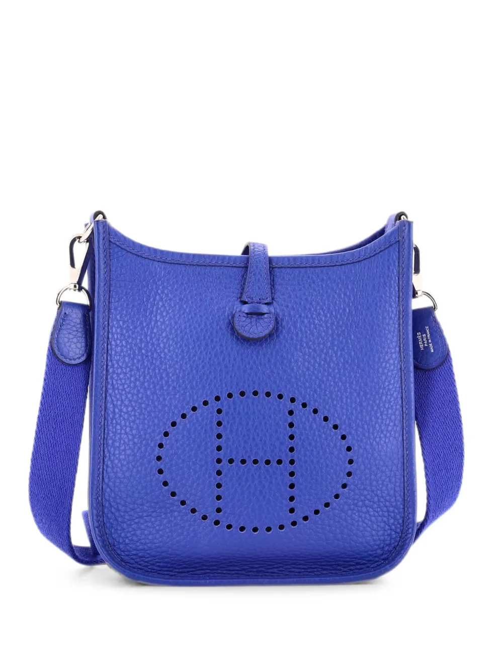 Hermès Pre-Owned Evelyne Bag Gen III Clemence TPM crossbody bag - Blue