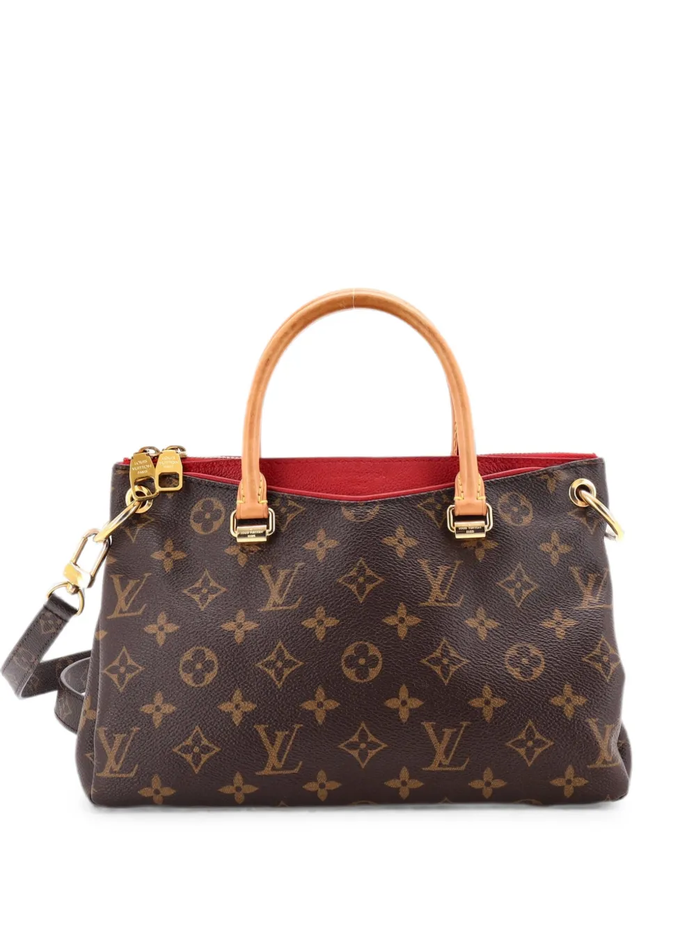 Louis Vuitton Pre-Owned Pallas Tote Monogram Canvas with Leather BB shoulder bag - Brown