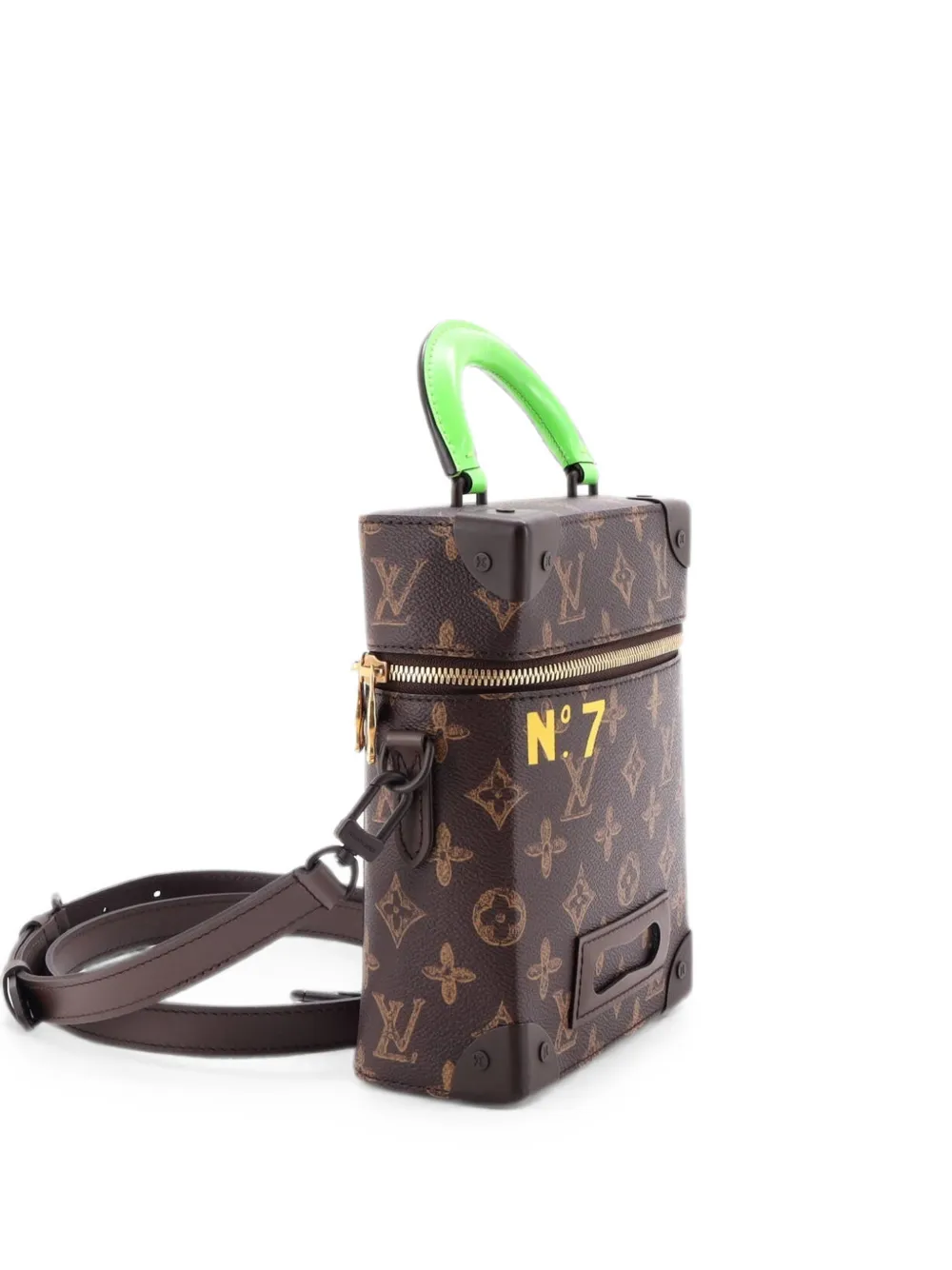 Louis Vuitton Pre-Owned Vertical Box Trunk Bag No.7 Trunk L'Oeil Vintage Monogram Canvas crossbody bag - Brown